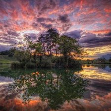 Схема вышивки «На закате дня»