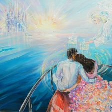 Схема вышивки «Ангел нас хранит»