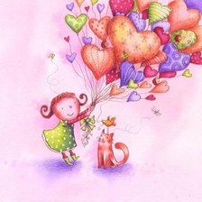 Схема вышивки «Валентинка»