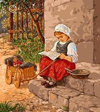 Схема вышивки «kislányka»