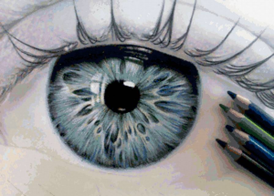 Я тебя рисую - карандаш, художник, глаза - предпросмотр