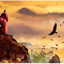 Схема вышивки «Пейзаж»