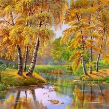 Схема вышивки «очарование осени»