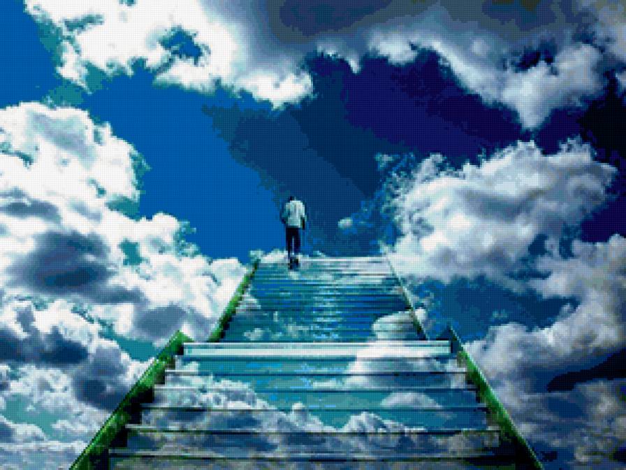 Путь к мечте - мечта, лестница, небо - предпросмотр