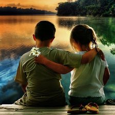 Схема вышивки «Первая любовь)»