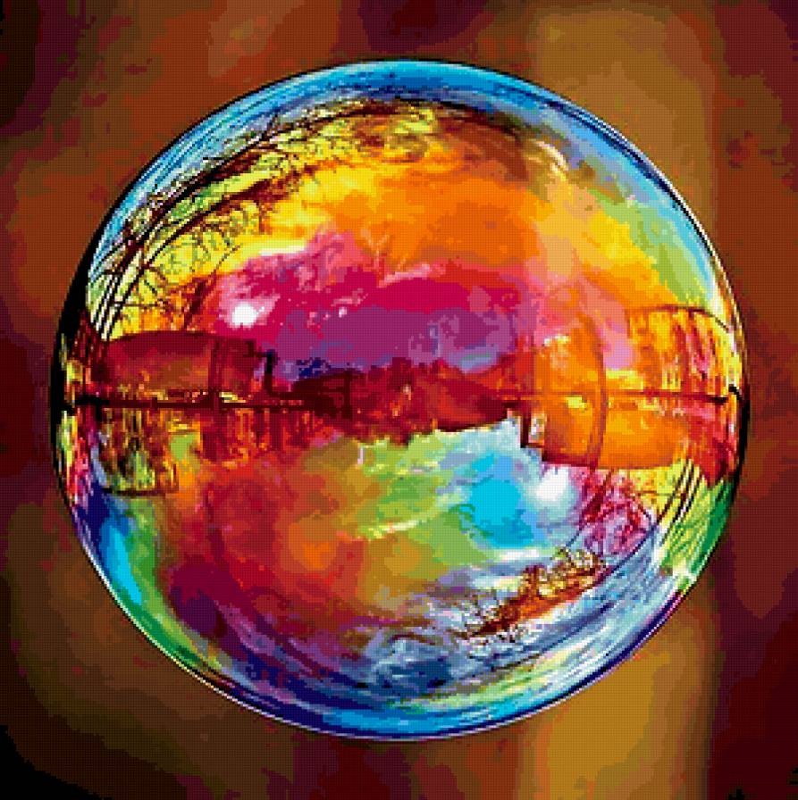 Радужный мыльный пузырь - предпросмотр