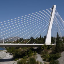 Схема вышивки «Мост Миллениум в Подгорице»