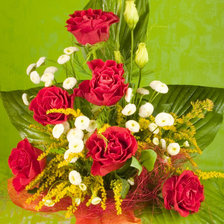 Схема вышивки «розы»