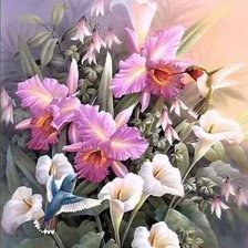 Схема вышивки «цветы»