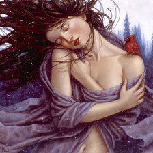 Схема вышивки «lányka»