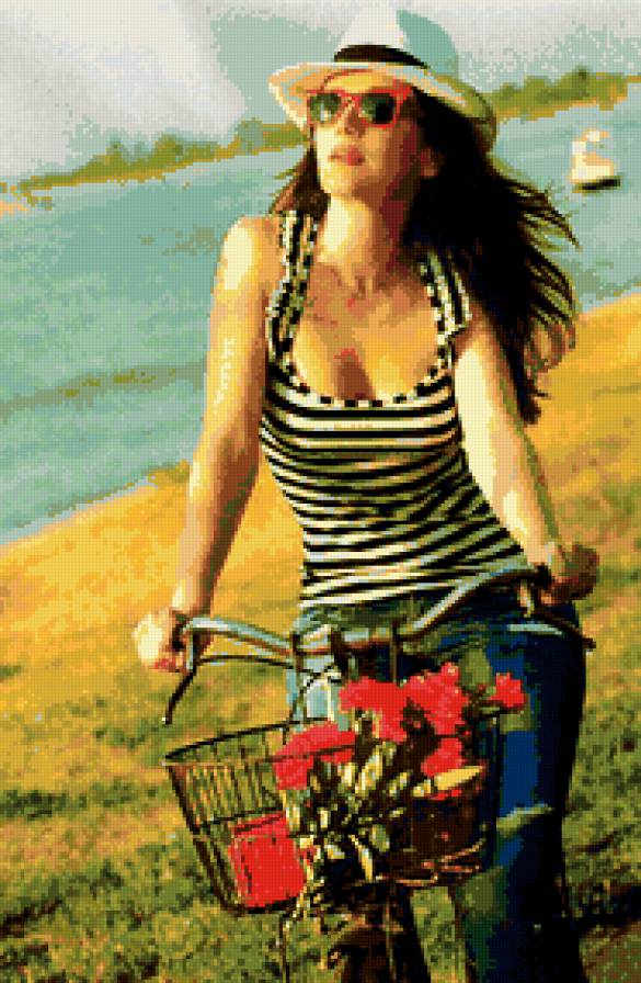 девушка - портрет, лето, образ, женщина - предпросмотр