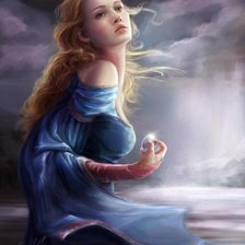 Схема вышивки «Девушка»