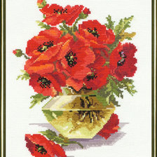 Схема вышивки «Маки»