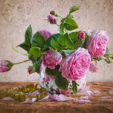 Схема вышивки «пионы»