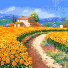 Схема вышивки «Домик»