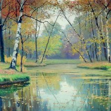 Схема вышивки «Речная гладь.»