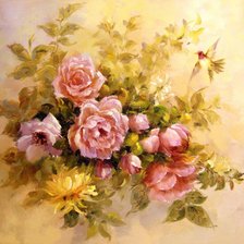 Схема вышивки «Розы»