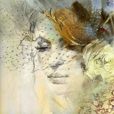 Схема вышивки «Незнакомка»