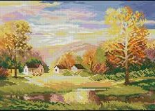 Схема вышивки «Золотая осень»