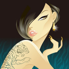 Схема вышивки «Мисс Вамп»