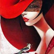 Схема вышивки «Kalapos nő»