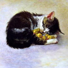 Схема вышивки «Кошечка»