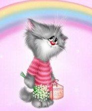 Схема вышивки «Котейка»