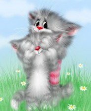 Схема вышивки «Котейка»