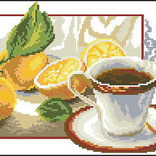 Схема вышивки «лимончики»