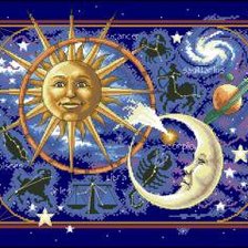 Схема вышивки «Космос»