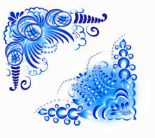 Схема вышивки «ГЖЕЛЬ»