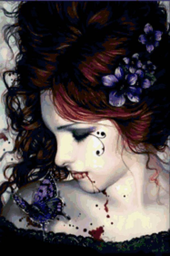 Ах, эта сиреневая бабочка.....:) - бабочка, женщина - предпросмотр