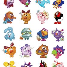 Схема вышивки «смешарики»