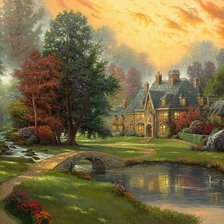 Схема вышивки «Усадьба»