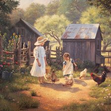 Схема вышивки «Птичий двор 2»