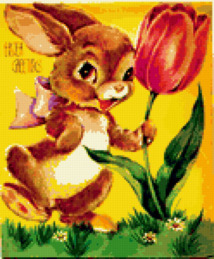 зайченок - зайчик заяц, кролик, детская, зайки, зверята, детям - предпросмотр