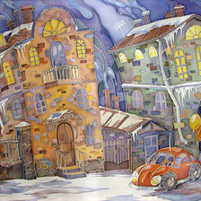 Схема вышивки «улица»