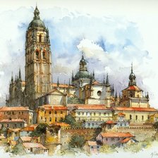 Схема вышивки «Города Европы»