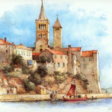 Схема вышивки «Города Европы.»