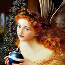 Схема вышивки «Рождественский ангел»