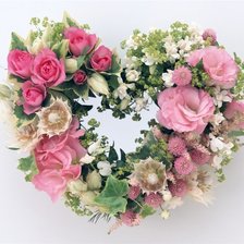 Схема вышивки «Нежное сердце»