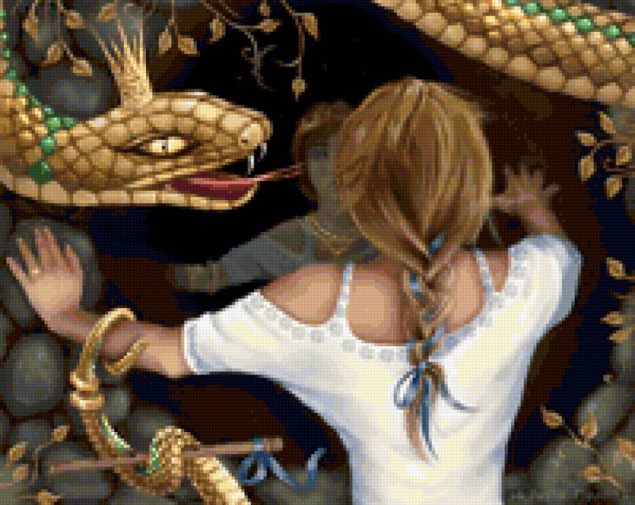 Невеста полоза - девушка, змей, мельница - предпросмотр