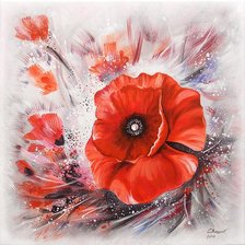 Схема вышивки «Маки. ч.3»