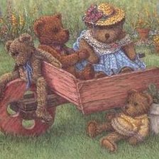 Схема вышивки «Мишки»