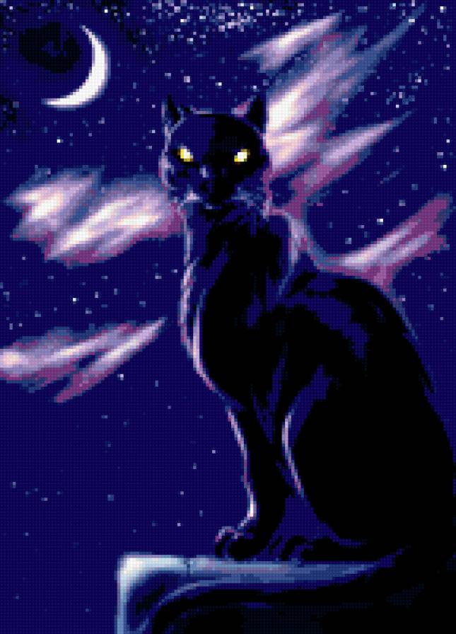 Хозяйка ночи - животные, кошки - предпросмотр