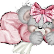 Схема вышивки «мышонок спит»