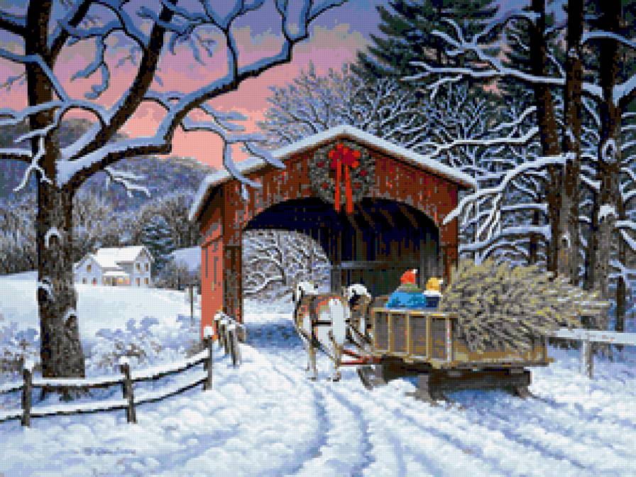 серия "рождество" - зима.люди.елка.люди.рождество - предпросмотр