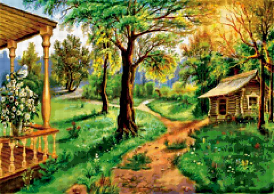 Сказочные пейзажи художника Виктора Захаровича Цыганова - предпросмотр