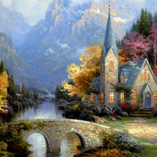 Схема вышивки «Дом»