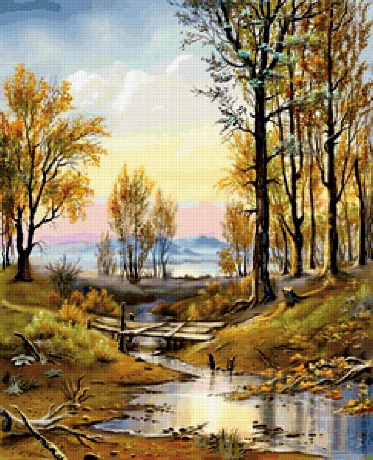 Сказочные пейзажи художника Виктора Захаровича Цыганова - предпросмотр